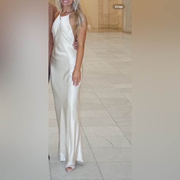 Reformation | Dresses | Reformation Cream Backless Dress | Poshmark